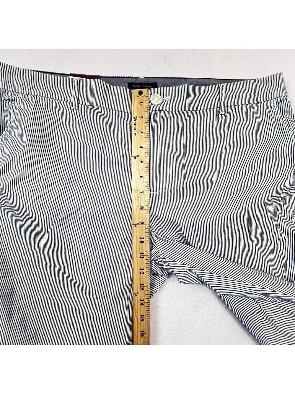 Tommy Hilfiger Chino Pants Women's Hampton Straight Ankle Master Navy Size 16